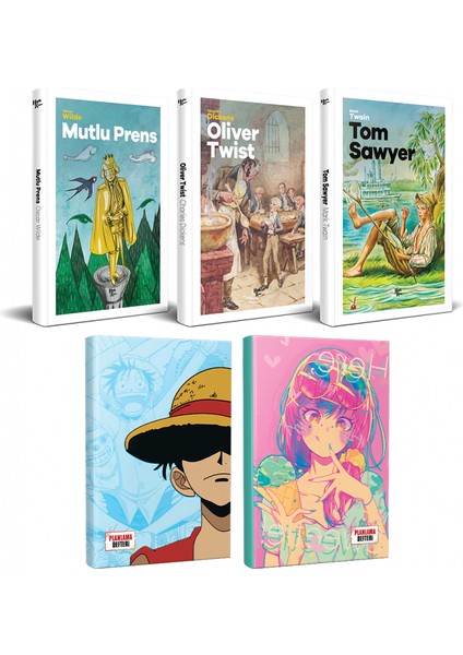 Çocuk Klasikleri 3 Kitap - Luffy ve Icecream Defter