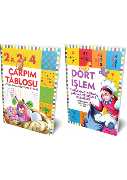 Dört Işlem ve Çarpım Tablosu 2 Kitap