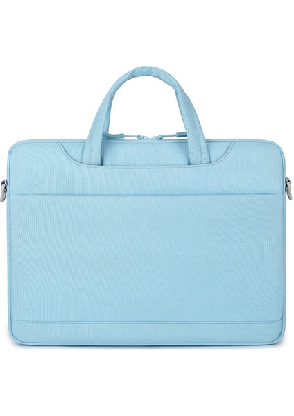 15-15.6 Inç Için Laptop Için Çok Fonksiyonlu Dizüstü Tek Omuz Çantası Çanta (Açık Mavi) (Yurt Dışından)
