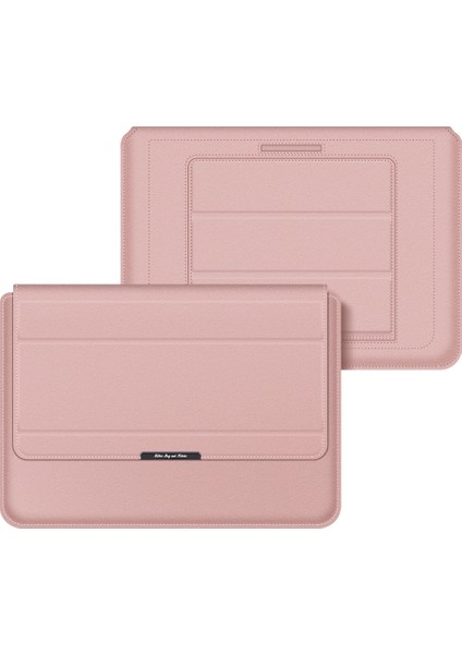 4 In 1 Uuniversal Laptop Tutucu Pu Su Geçirmez Koruma Bilek Laptop Çantası, Boyutu: 17 Inç (Gül Altın) (Yurt Dışından)