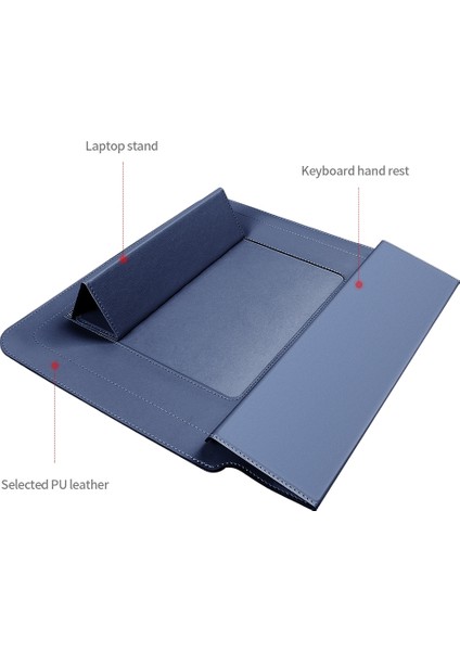 4 In 1 Uuniversal Laptop Tutucu Pu Su Geçirmez Koruma Bilek Laptop Çantası, Boyutu: 17 Inç (Gül Altın) (Yurt Dışından) modelleri