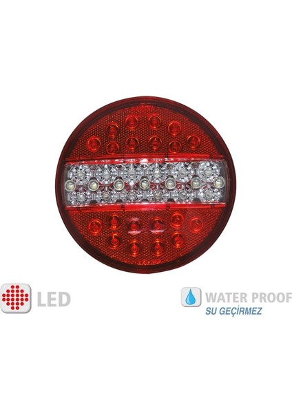 Hamburger Tip Ledli Stop Lamba 12 Volt 4 Modlu 2 Adet