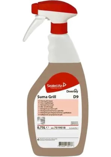 Suma grill D9 Ağır Yağ Çözücü Fırın ve Izgara Temizleme - 750 ml