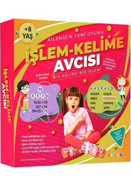 Işlem Kelime Avcısı+Dört Işlem Kartlar Ondalık Sayılar Kesirler