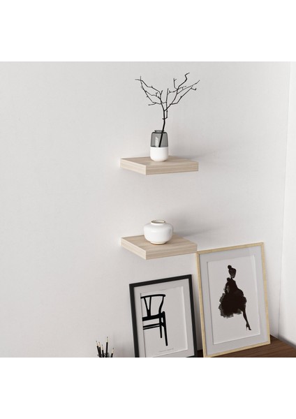 Gizli Tutuculu 2'li Duvar Rafı 23 cm - Sonomo