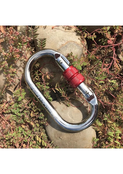 25KN Kaya Tırmanışı Karabina Konnektörü Emniyet Asılı Toka Kırmızı (Yurt Dışından) modelleri