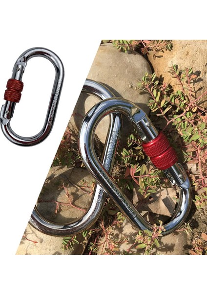 25KN Kaya Tırmanışı Karabina Konnektörü Emniyet Asılı Toka Kırmızı (Yurt Dışından) fırsatları