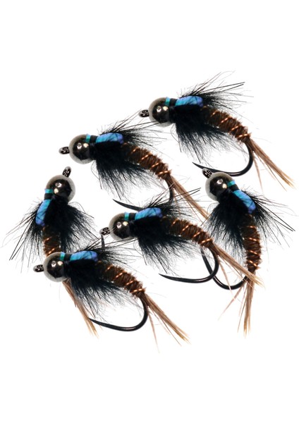 6 Adet # 8 # 10 # 12 Fly Balıkçılık Flies Bait Lure Tungsten Boncuk Başkanı Balıkçılık Cazibesi 16 (Yurt Dışından)