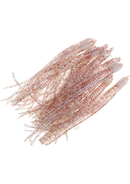 10 Adet Balıkçılık Lures Kalamar Ahtapot Etekler Lures Yumuşak Yemler Crankbaits Kahverengi (Yurt Dışından)