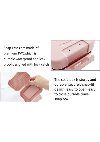 4 Adet Suya Dayanıklı Taşınabilir Seyahat Pp Sabun Kutusu, Duş, Mutfak, Sabun Kuru ve Temiz Tutun fiyatları