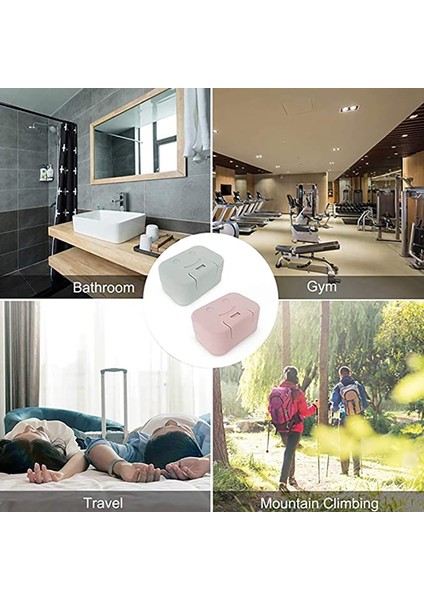 4 Adet Suya Dayanıklı Taşınabilir Seyahat Pp Sabun Kutusu, Duş, Mutfak, Sabun Kuru ve Temiz Tutun fırsatları