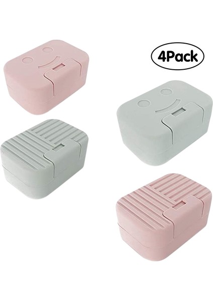 4 Adet Suya Dayanıklı Taşınabilir Seyahat Pp Sabun Kutusu, Duş, Mutfak, Sabun Kuru ve Temiz Tutun indirimleri