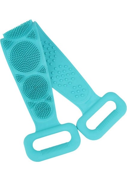 2 Adet Banyo Vücut Fırçası, Peeling Uzun Silikonlu Sırt Scrubber, Temizlemesi Kolay, Iyi Köpürüyor, Çevre Dostu, Yeşil ve Mor modelleri