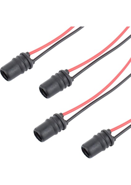 200 Adet 4 Boyutlu Poliolefin Isıyla Daralan Makaron Kablo Kılıfı Mavi ve 5x T10 W5W 194 LED Ampuller Dişi Soketler Konnektör Adaptörü fırsatları