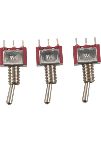 3 Adet Anlık Kol Anahtarı Spdt 2 Yollu-6mm Montaj ve 10 Adet Rocker Anahtarı Rocker Anahtarı Rk1-11 2 Feet