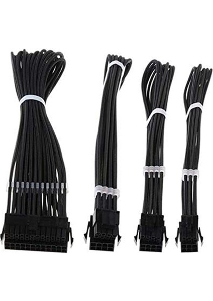 Temel Uzatma Kablosu Kiti Atx 24PIN/ Eps 4+4pin/ Pcı-E 6+2pin/pcı-E 6pinpc Bilgisayar Aksesuarı Için Uzatma Kablosu