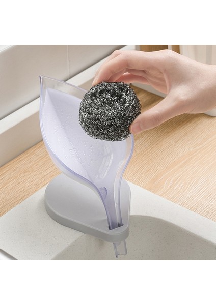 2 Adet Sabunluk Lavabo Sünger Tahliye Kutusu Yaratıcı Vantuz Sabun Depolama Kurutma Rafı Temizleme Fırçası Kılıfı modelleri
