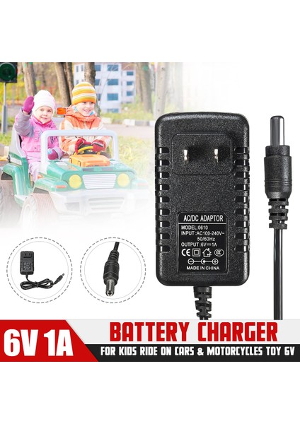 Ac 100-240V - Dc 6V 1A Adaptör Şarj Cihazı - Siyah (Yurt Dışından)