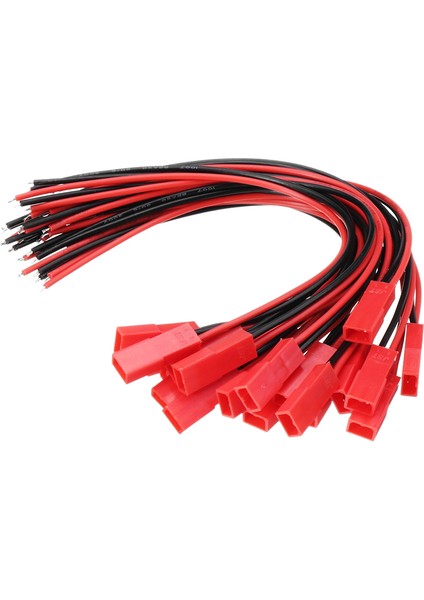 Aracı Excellway 20PCS 2 Pins Jst Dişi Konnektör Fiş Kablo Tel Hattı 110MM 22AWG