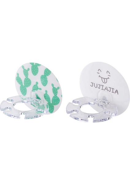 2 Adet Plastik Diş Fırçası Tutacağı Diş Macunu Depolama Rafı Tıraş Makinesi Diş Fırçası Dispenseri - Beyaz ve Yeşil(Yurt Dışından)