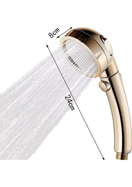 Banyo 3 Fonksiyonlu Abs Krom Anahtarlı Duş Başlığı ve 2'li Paket Ayarlanabilir Duş Başlığı Tutacağı Banyo Vantuzu indirimleri