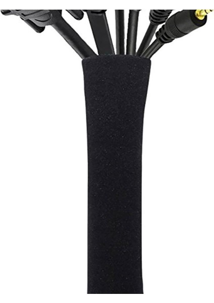 Kablo Kapatıcı Yönetimi Kol Tel Organizatör Tv Bilgisayar Buzdolabı Neopren Kordon Kapağı Kablo Gizleyici Koruyucu Fermuar Tasarımı 50CM fiyatları