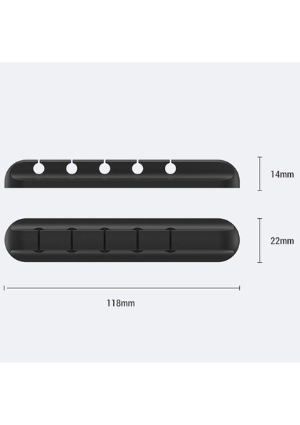 2 Adet Masaüstü Şarj USB Veri Kablosu Düzenleyici 5-Port ve 6 Adet Web Kamerası Kapağı Slayt Gizlilik Güvenlik Etiketi Koruyun