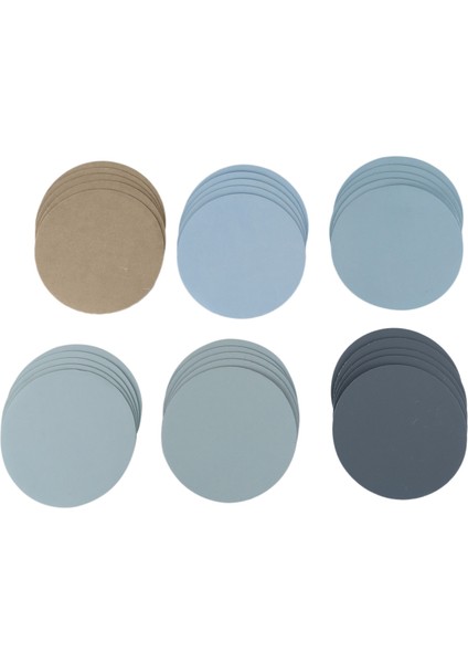 30PS125MM 5 İnç Zımpara Kağıdı - Mavi/Gri (Yurt Dışından)