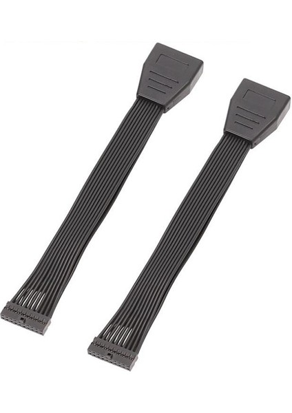 2 Adet Küçük Mini USB 3.0 19/20PIN Dahili Uzatma Başlık Adaptör Kablosu USB 20PIN Uzatma Kablosu Motherd 15 cm