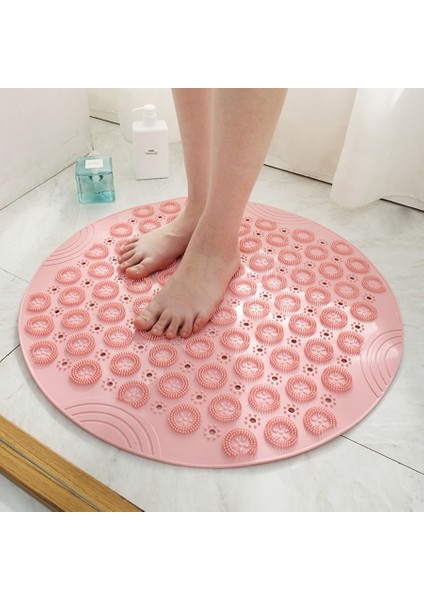 Quanbu 2020 Güçlü Emiş Banyo Paspas Kaymaz Banyo Duş Paspas Pvc Masaj Parçacıkları Ayak Pedi Kokusuz Toksik Olmayan Banyo Paspas Mavi fırsatları