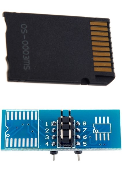 Soıc8 Sop8 Flash Chip Ic Test Klipleri Soket Adaptörü Programcı Bıos/24/25/93 ile Minisdhc Memory Stick Pro Duo