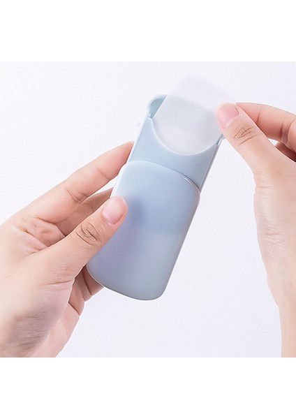 Flyeer 2020 3 Adet Mavi Sabun Kağıt Kullanışlı Sevimli Yıkama El Banyo Sabunu Gevreği Mini Temizleme Sabunu Levha Seyahat Uygun indirimleri