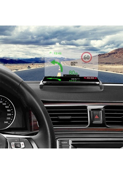 10 W 5 W Qi Kablosuz Şarj Araba Gps Projektör Hud Head Up Ekran Telefon Tutucu Şarj Iphone Samsung Huawei Lg Smartphone | Kablosuz Şarj (Yurt Dışından)