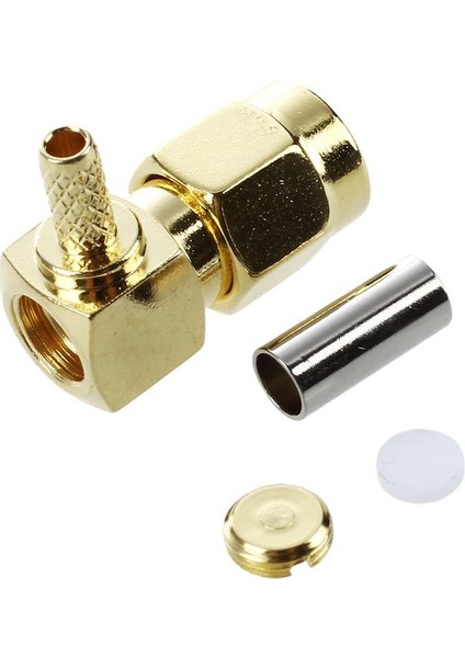 5x Sma Erkek Fiş Sağ Açı RG174 RG316 LMR100 Rf Koaksiyel Konnektör