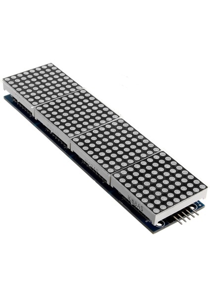 Pratik LED MAX7219 Nokta Vuruşlu Modül Ekran 4'ü 1 Arada + 5pin Kablo Arduino Pıc Pi Arm 5V