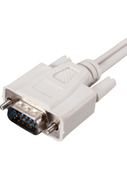 15PIN VGA 1 Erkek 2 Kadın Monitör Y Splitter Kablo Kurşun LCD Pc Masaüstü Için - fırsatları
