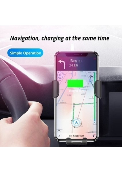 sanlindou 10W Kablosuz Şarj & Telefon Tutucu Standı -Siyah (Yurt Dışından) modelleri