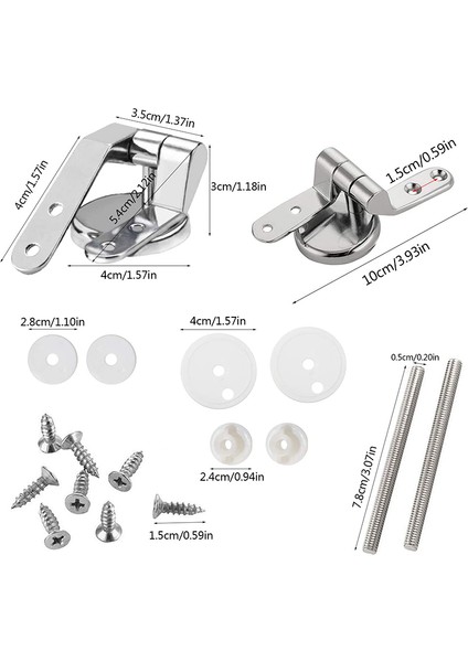 Flyeer 2020 2 Çift Klozet Kapağı Menteşe Parçaları Yedek Menteşeler ve Armatürler Ahşap Reçine Klozet Koltukları Için Bağlantı Parçaları (Yurt Dışından) indirimleri