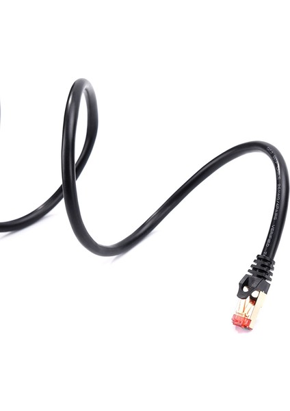 10 Metre Cat7 Ethernet Kablosu Kırmızı Başlıklı Ağ Kablosu Lan Kablosu Stp RJ45 Ağ Kablosu