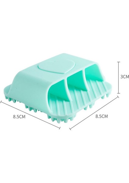 2 Adet Peeling Banyo Duş Scrubber Banyo Puf Şampuan Derisi Yumuşak Silikon Vücut Fırçası Baş Masaj Fırçası fiyatları