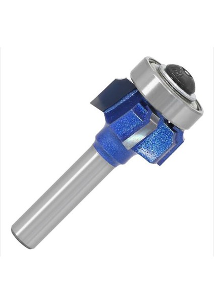 Quanbu 2020 8mm Shank Ağaç Işleme Freze R1MM R2MM R3MM Kırpma Bıçağı Kenar Düzeltici 4 Diş Ahşap Freze Ucu 3 Adet