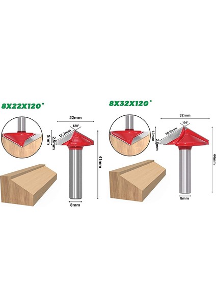 Adet 3D Cnc Gravür V Oluk Freze Uçları Seti 8mm Saplı 60 ° 90 ° 120 ° V Şekli Ağaç Işleme Eğme Kesici fiyatları