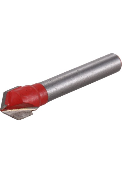 Eıtgzwas 1Adet 1/4 x 3/8 Inç V Tipi Yerleştirme Yuvası Kesici Freze Uçları Ve 5 Adet Push Fit Tüp 1/4 Inç Diş Dokunun Erkek Hızlı Bağlantı Seti - Kırmızı (Yurt Dışından)