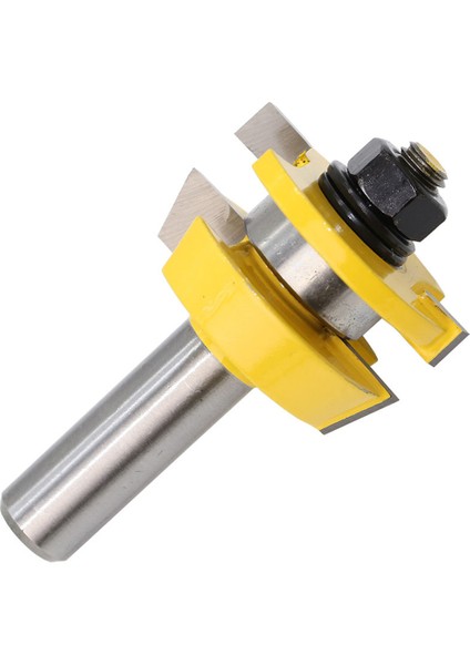 2 Adet 1/2 Inç Shank Dil Oluk Yönlendirici Bit Seti T-Şekilli Ahşap Freze Kesici indirimleri