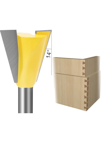 6 Adet 6mm Shank Kırlangıç Ortak Freze Uçları Seti 14 Derece Ağaç Işleme Gravür Ucu Freze Ahşap Için modelleri