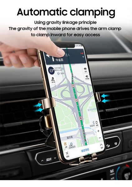 Cep Telefonu Mini Araba Tutucu Destek Teleskopik Braketi Yerçekimi Gps Hava Firar Klip Montaj Standı İphone Samsung Xiaomi | Telefon Tutucular Ve Duruş (Yurt Dışından) fırsatları