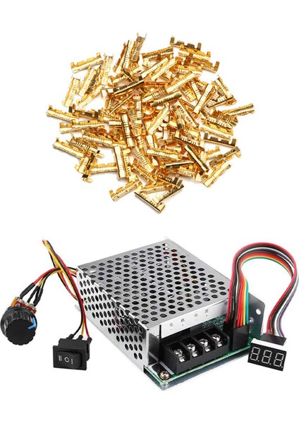100 Adet Yerleştirme Bağlantı Kablosu 0.5 To1.5 Kare ve 1 Adet 10V-55V 140A Kademesiz Dc Motor Hız Kontrol Cihazı