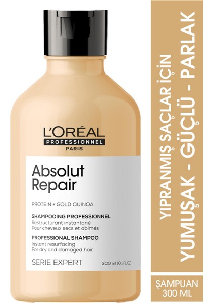 L'oreal Professionnel Serie Expert Profesyonellerin Altın Bakım Seti, Absolut Repair