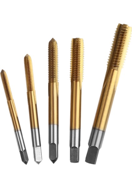 Evrensel 3mm-8mm Hss Titanyum El Dokunma Vida Dişi Metrik Tapalar Musluk Seti M3 -M8 Düz Flüt