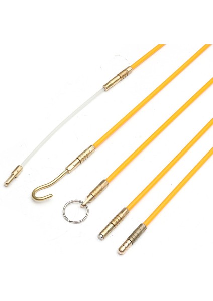 30FT Fiberglas Çalışan Tel Kablo Koaksiyel Elektrikli Balık Teyp Çekme Kiti Yeni